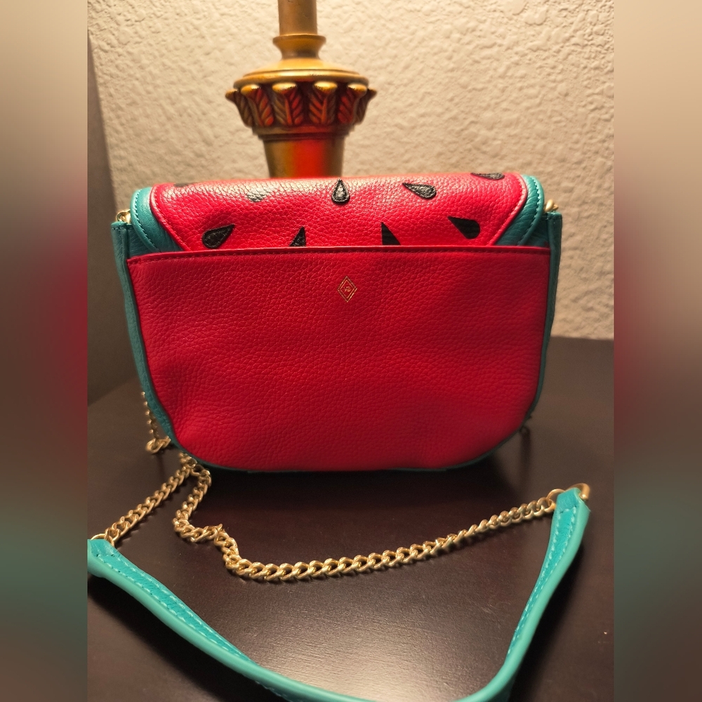 Vera Bradley Watermelon Crossbody Bag - Red and Teal - Picture 2 of 6